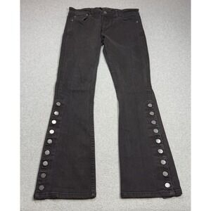 Wornstar Jeans Womens 34 (33x32) Hellraiser SB Black Bootcut Midrise Stretch